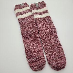 BENCH | fleece/ faux sherpa plush lined knit grippy slipper socks